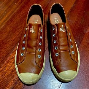 Lauren Ralph Lauren Brown slip in sneakers